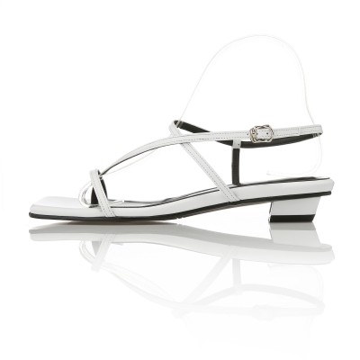 Strappy Flat Sandals MD20SS1064 White
