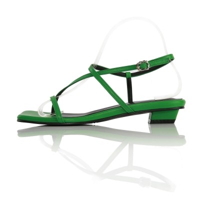 Strappy Flat Sandals MD20SS1064 Green