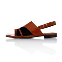 Cutout Slingback Flat Sandals-MD1100s Tan Brown